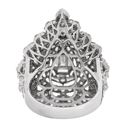 Parker & West by FASHIONPHILE 18K White Gold Diamond 4.70ctw Multi Shape Cocktail Ring  56 7.5 4 of 9