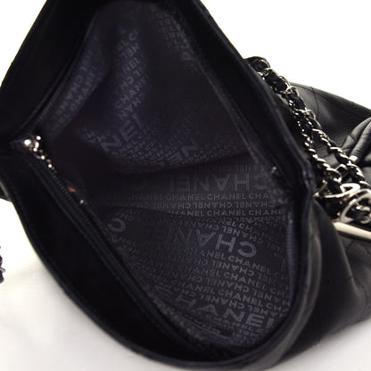 Chanel Lambskin Stitched Medium Ultimate Soft Tote Black 4 of 5
