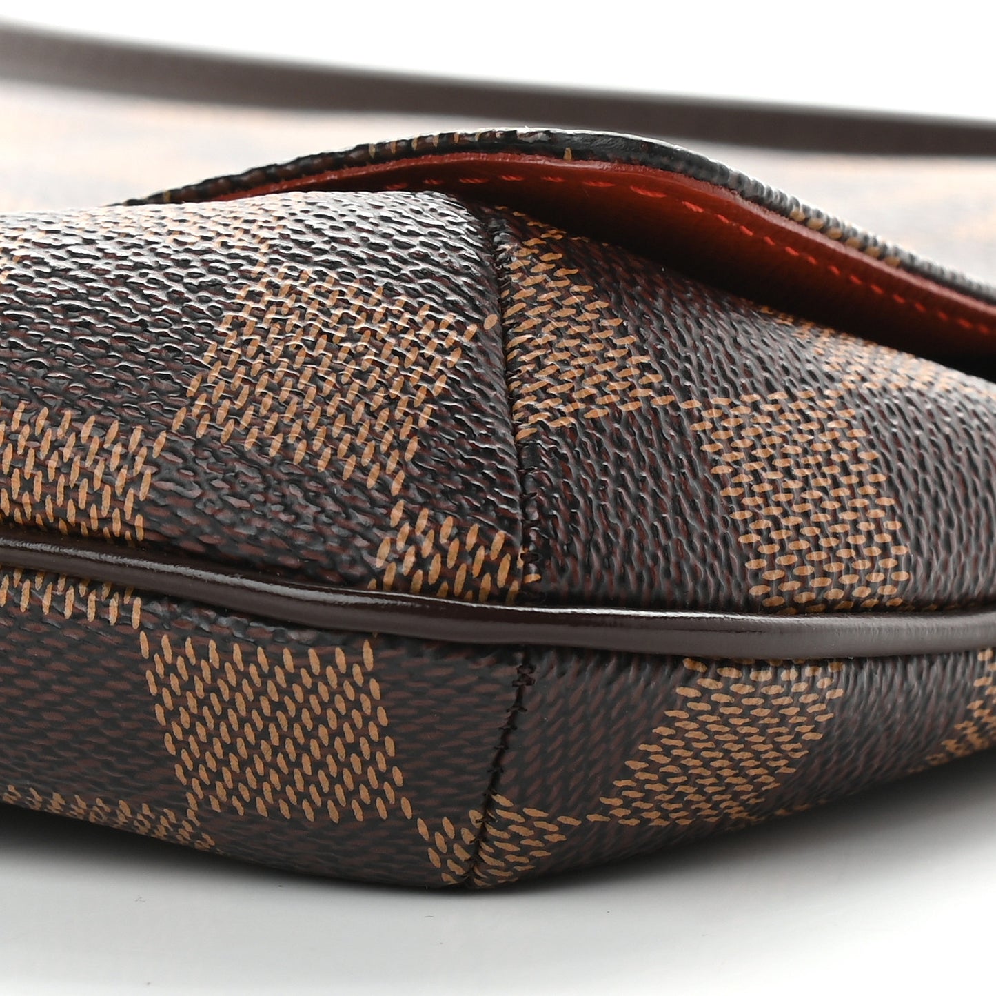 Damier Ebene Musette Tango Long Strap