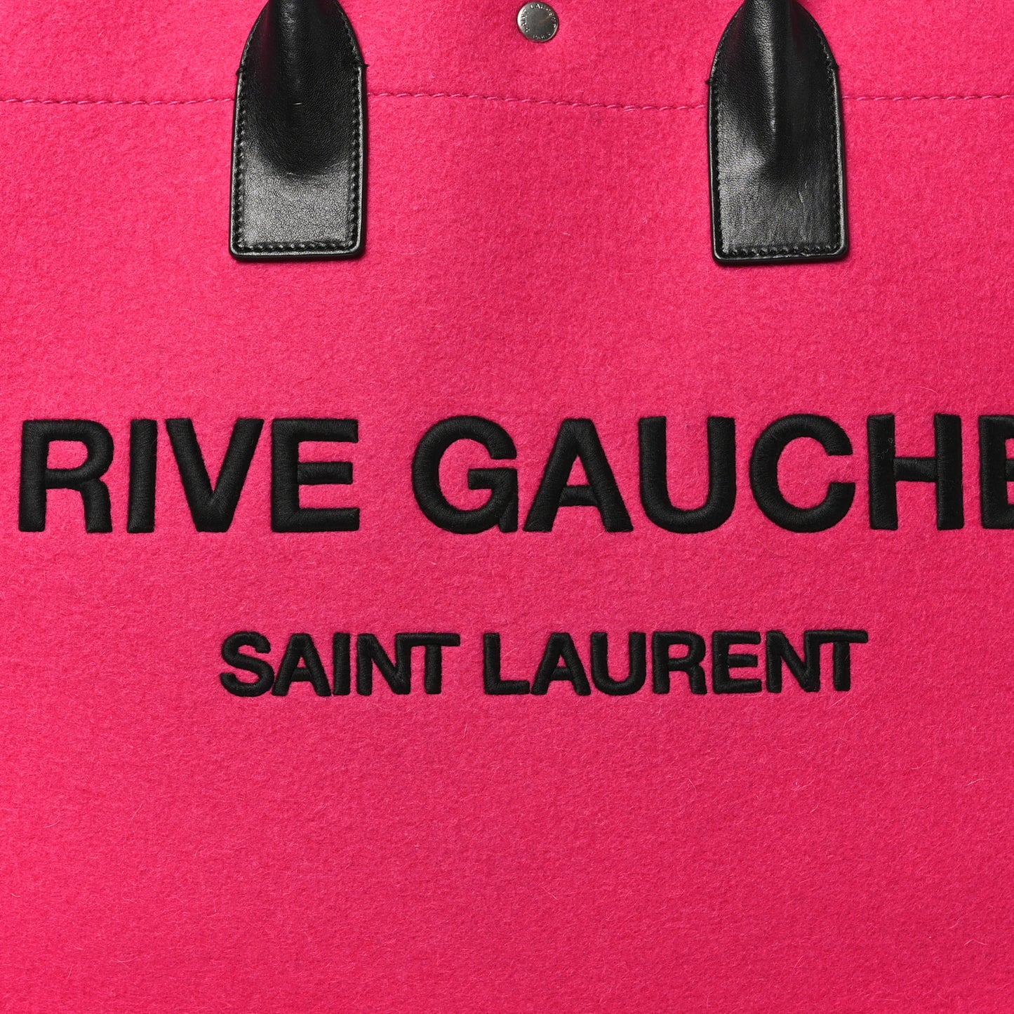 Wool Rive Gauche Tote Fuchsia