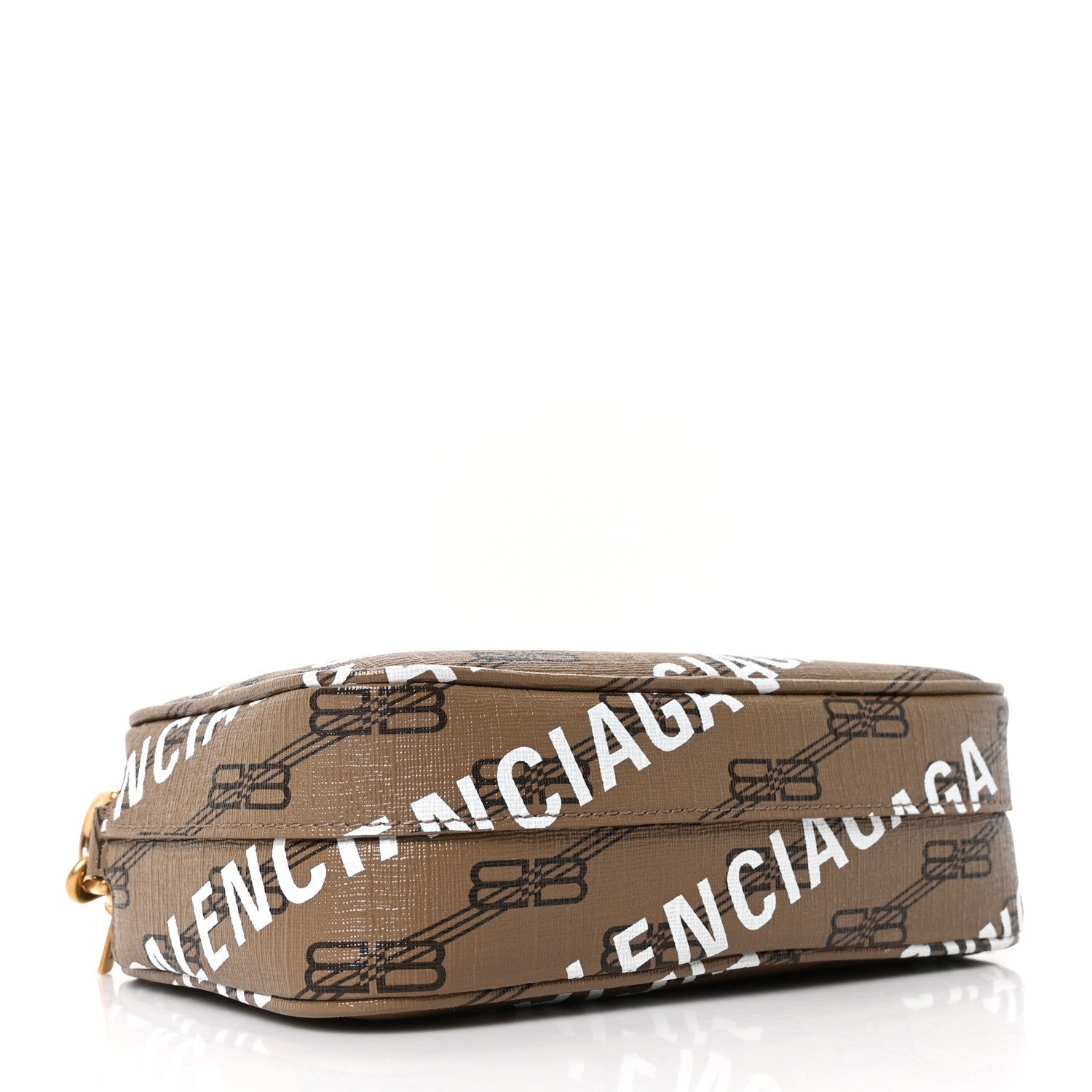 Balenciaga Coated Canvas BB Monogram Allover Logo Small Camera Bag Beige Brown Black 4 of 10