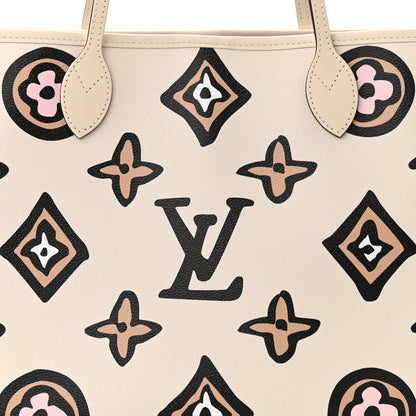 Louis Vuitton Monogram Giant Wild At Heart Neverfull MM Creme 8 of 10