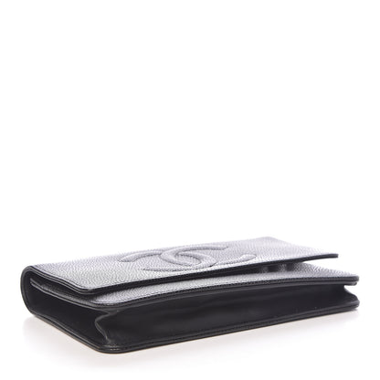 Chanel Caviar Timeless CC Wallet On Chain WOC Black 4 of 11