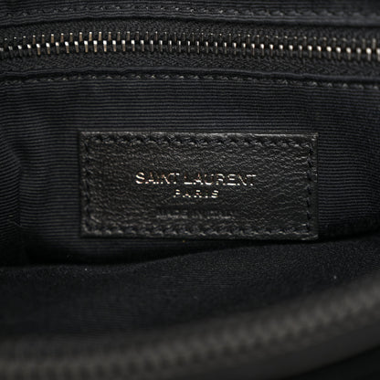 Saint Laurent Calfskin Y Quilted Monogram Medium Loulou Chain Satchel Black 6 of 11