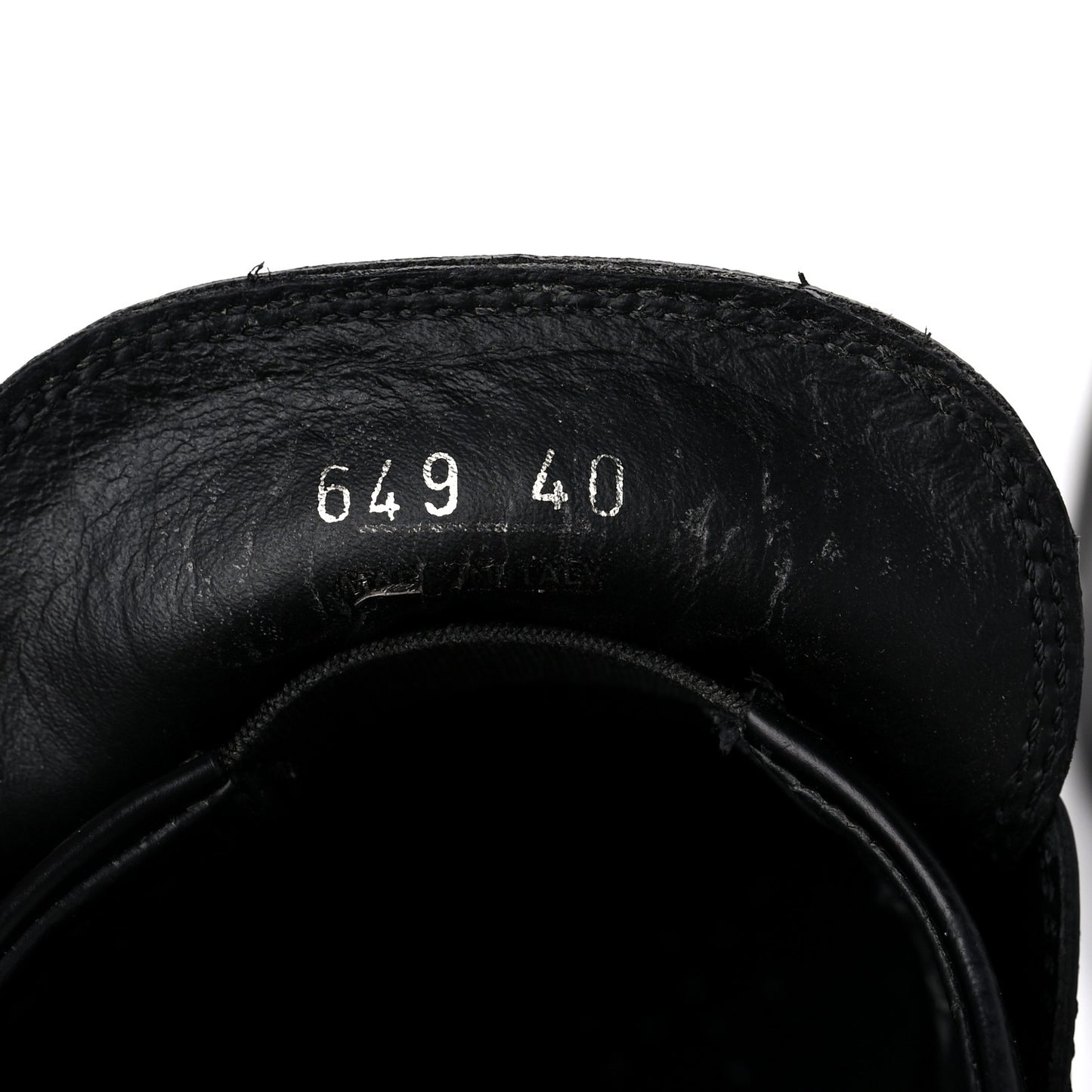 Spazzolato Rois Metal Triangle Logo Monolith 55mm Loafers 40 Black