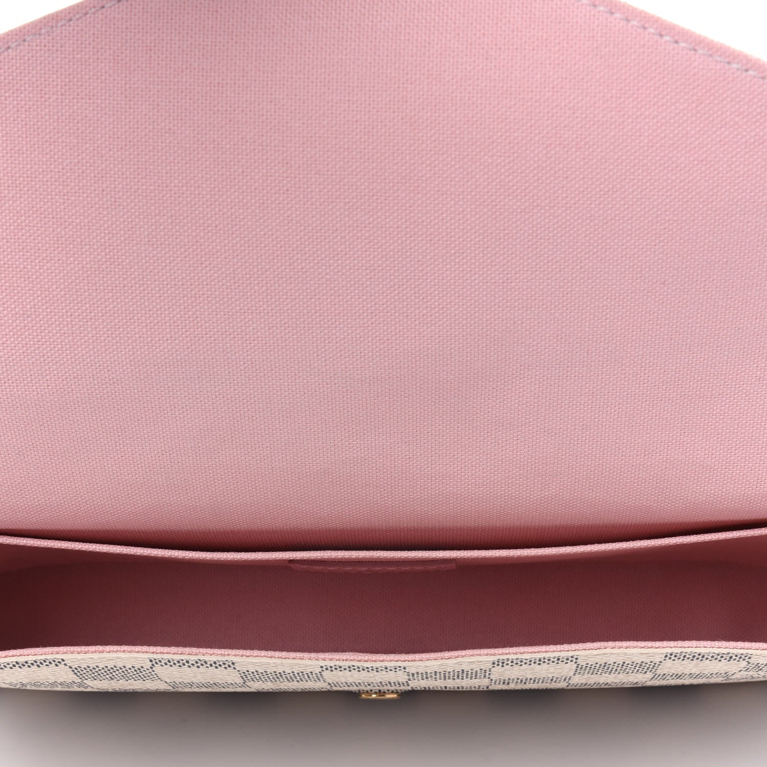 Louis Vuitton Damier Azur Pochette Felicie Chain Wallet Rose Ballerine 5 of 5