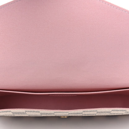 Louis Vuitton Damier Azur Pochette Felicie Chain Wallet Rose Ballerine 5 of 5