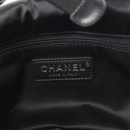 Chanel Tweed Nylon Quilted Small Astronaut Essentials Flap Black Red 6 of 11