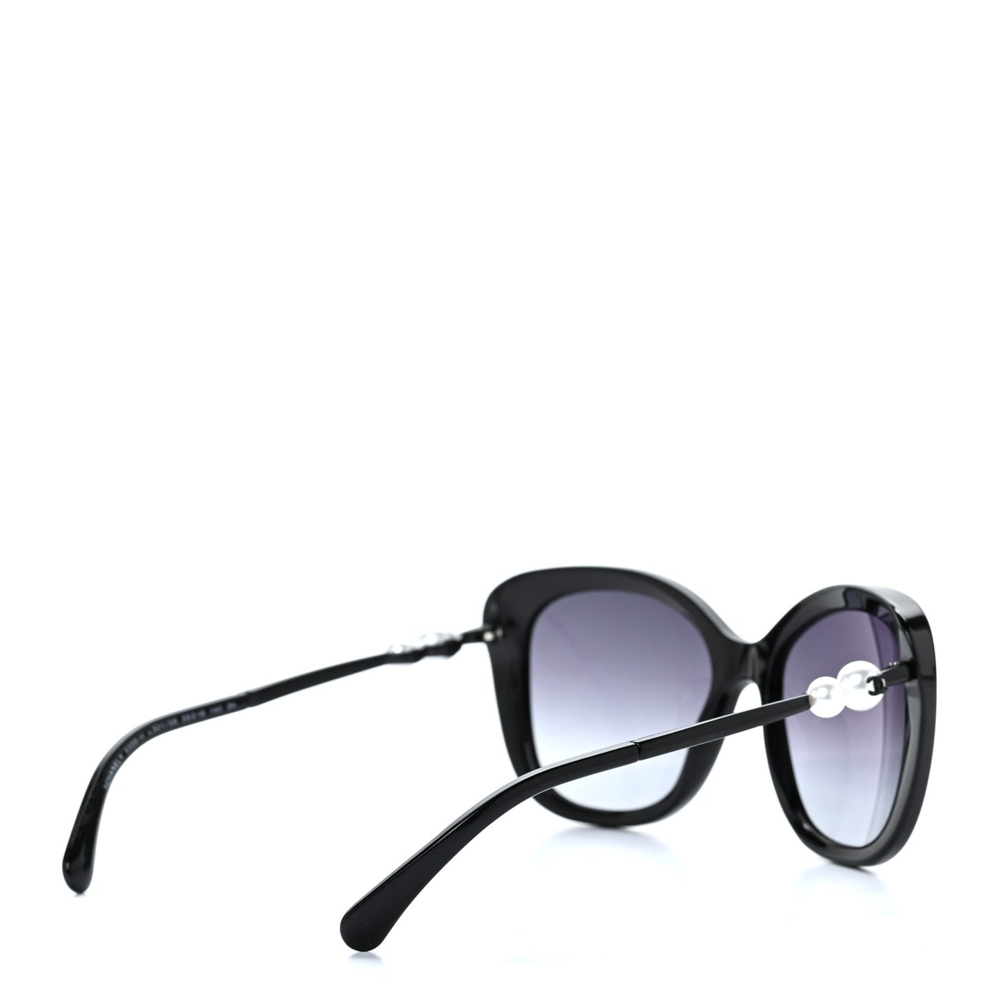 Acetate Butterfly Winter Pearl Sunglasses 5339-H Black