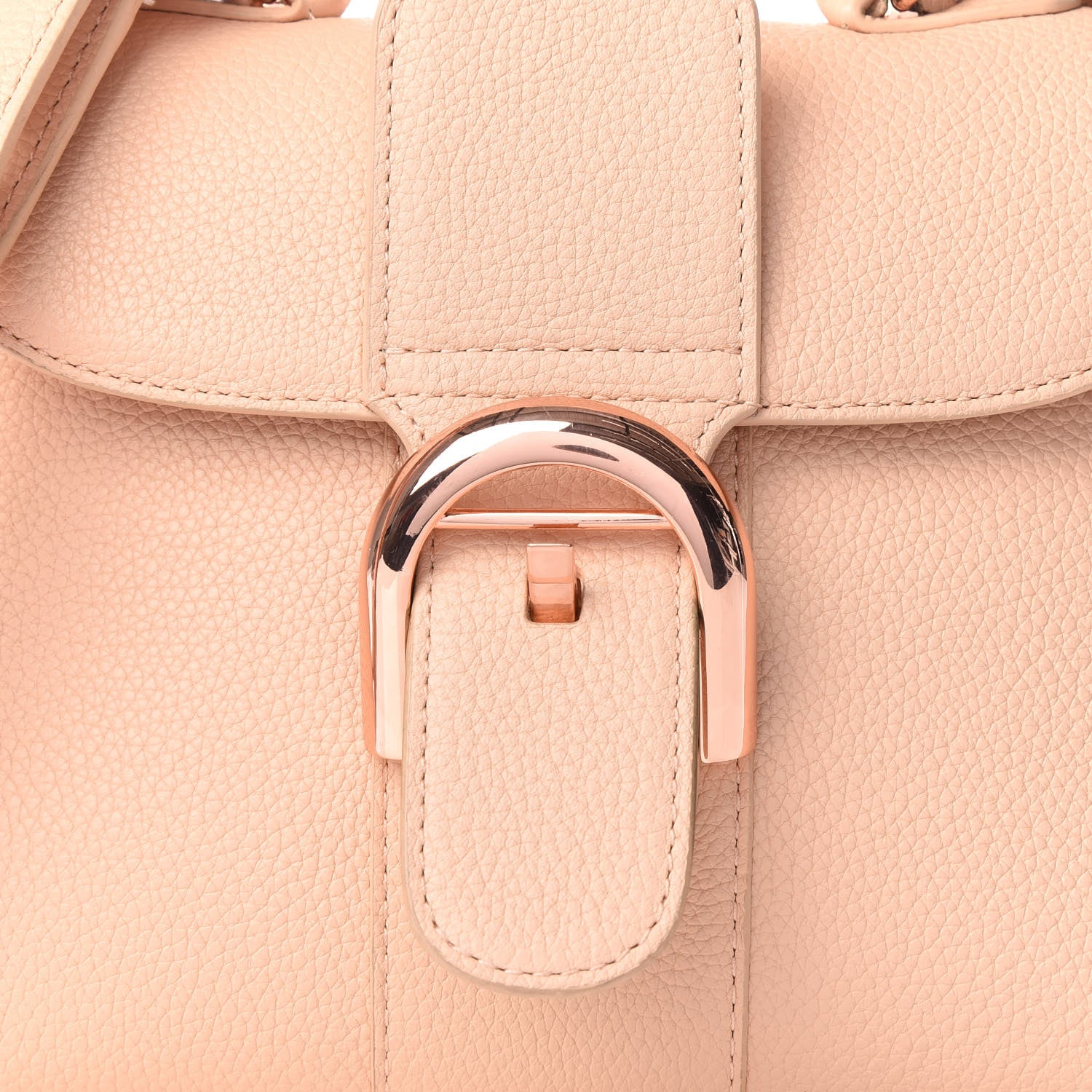 Delvaux Grained Calfskin Mini Brillant Satchel Nude 11 of 12