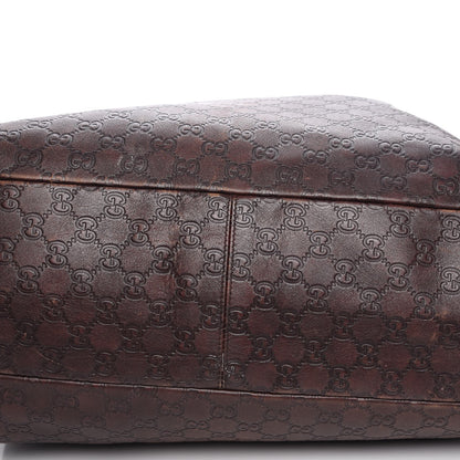 Gucci Guccissima Large Horsebit Chain Hobo Chocolate Brown 13 of 15