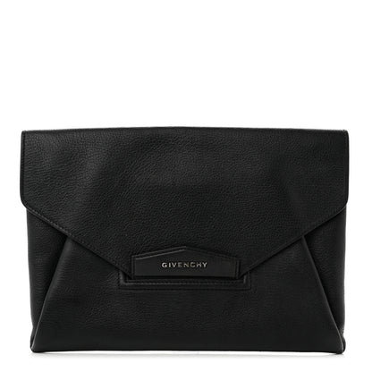 Givenchy Sugar Goatskin Medium Antigona Envelope Clutch Black 1 of 7