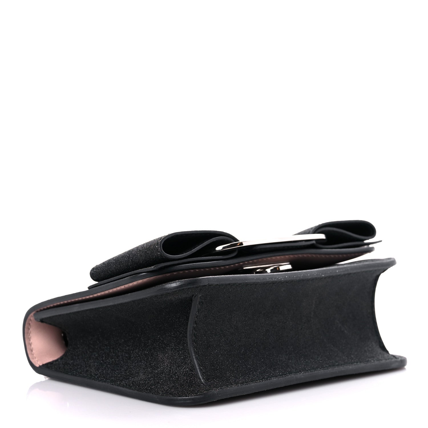 Salvatore Ferragamo Rainbow Glitter Mini Vara Bow Crossbody Bag Black 3 of 11