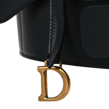 Christian Dior Calfskin Grommet Saddle Belt 80 Black 3 of 7