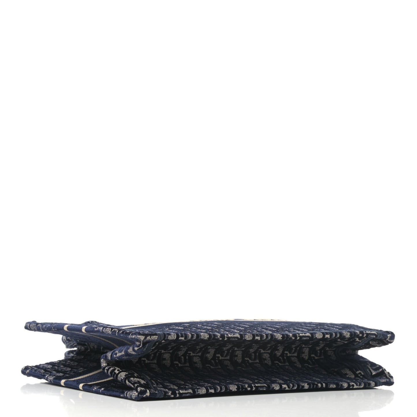 Oblique Velvet Medium Book Tote Blue Multicolor