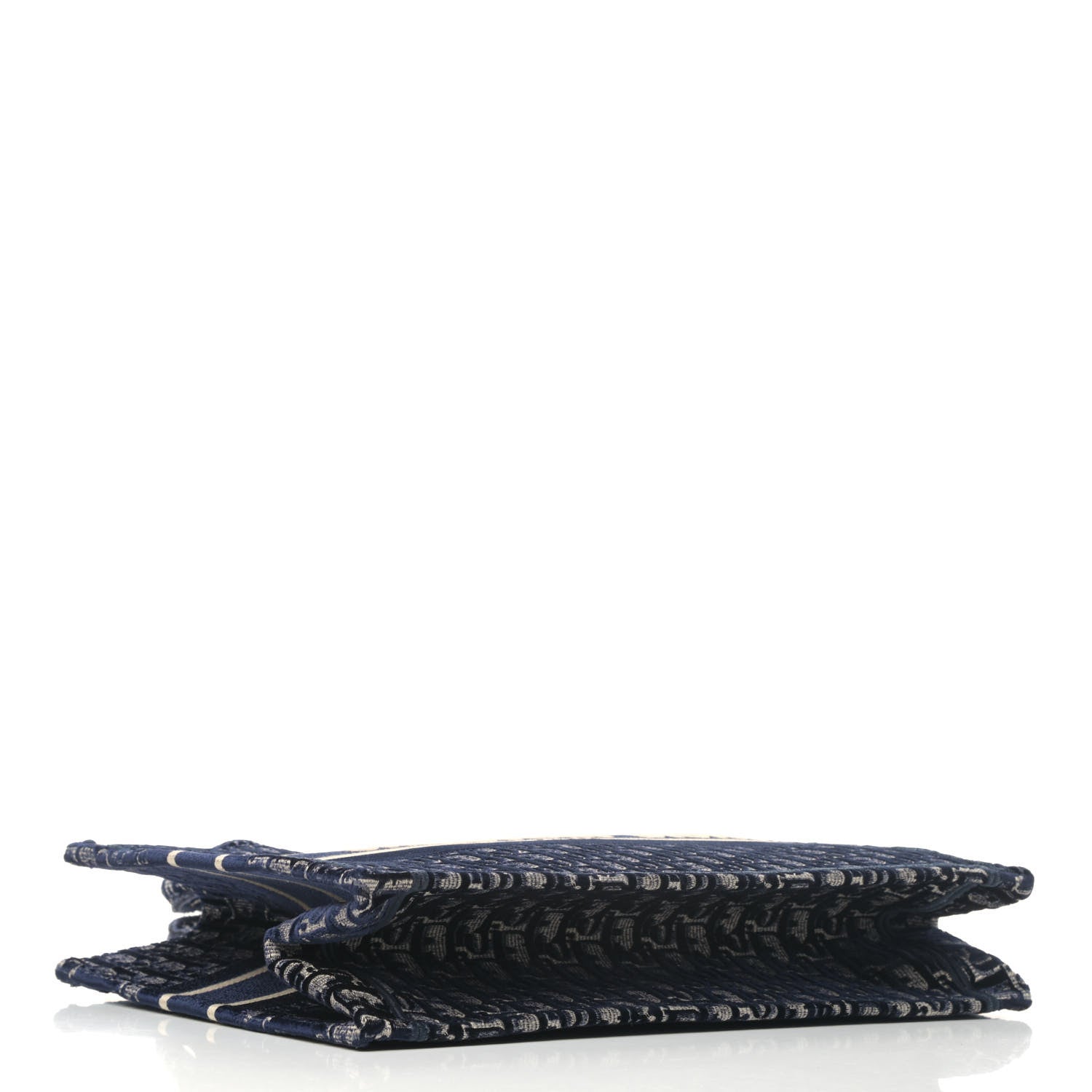 Christian Dior Oblique Velvet Medium Book Tote Blue Multicolor 3 of 4