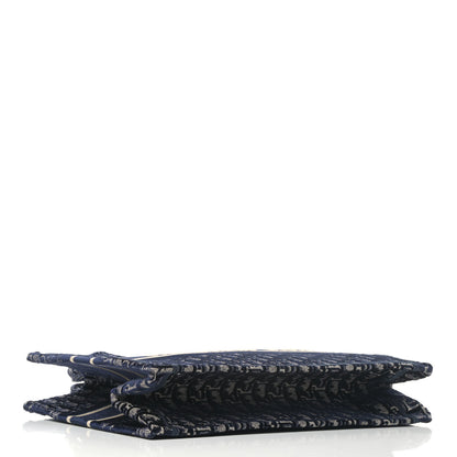 Christian Dior Oblique Velvet Medium Book Tote Blue Multicolor 3 of 4