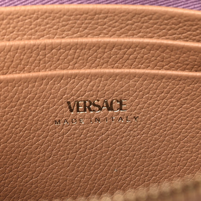 Versace Grained Calfskin La Medusa Pouch Beige 6 of 8