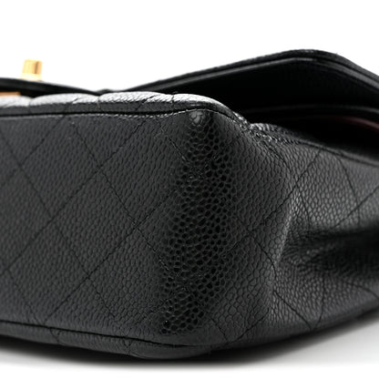 Chanel Caviar Quilted Medium Double Flap Black 10 of 13