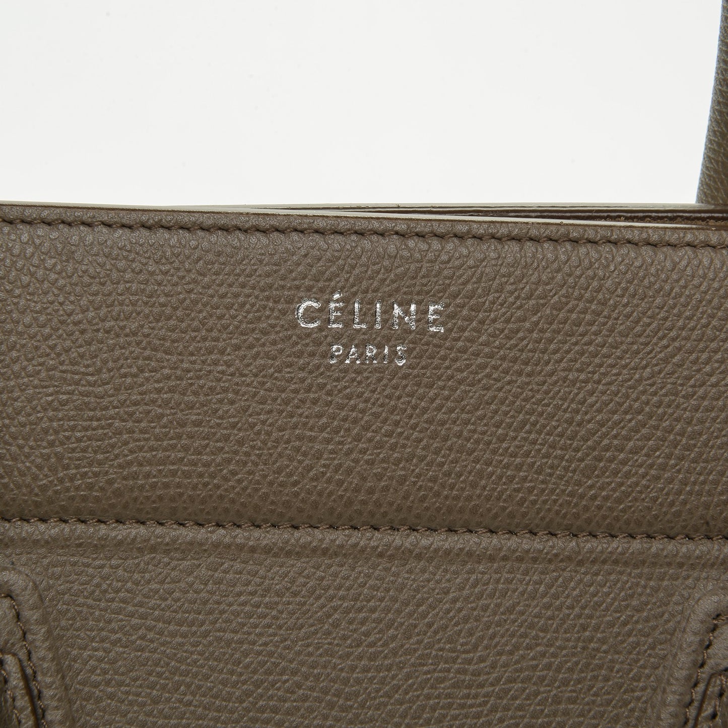 Grained Calfskin Medium Phantom Luggage Taupe