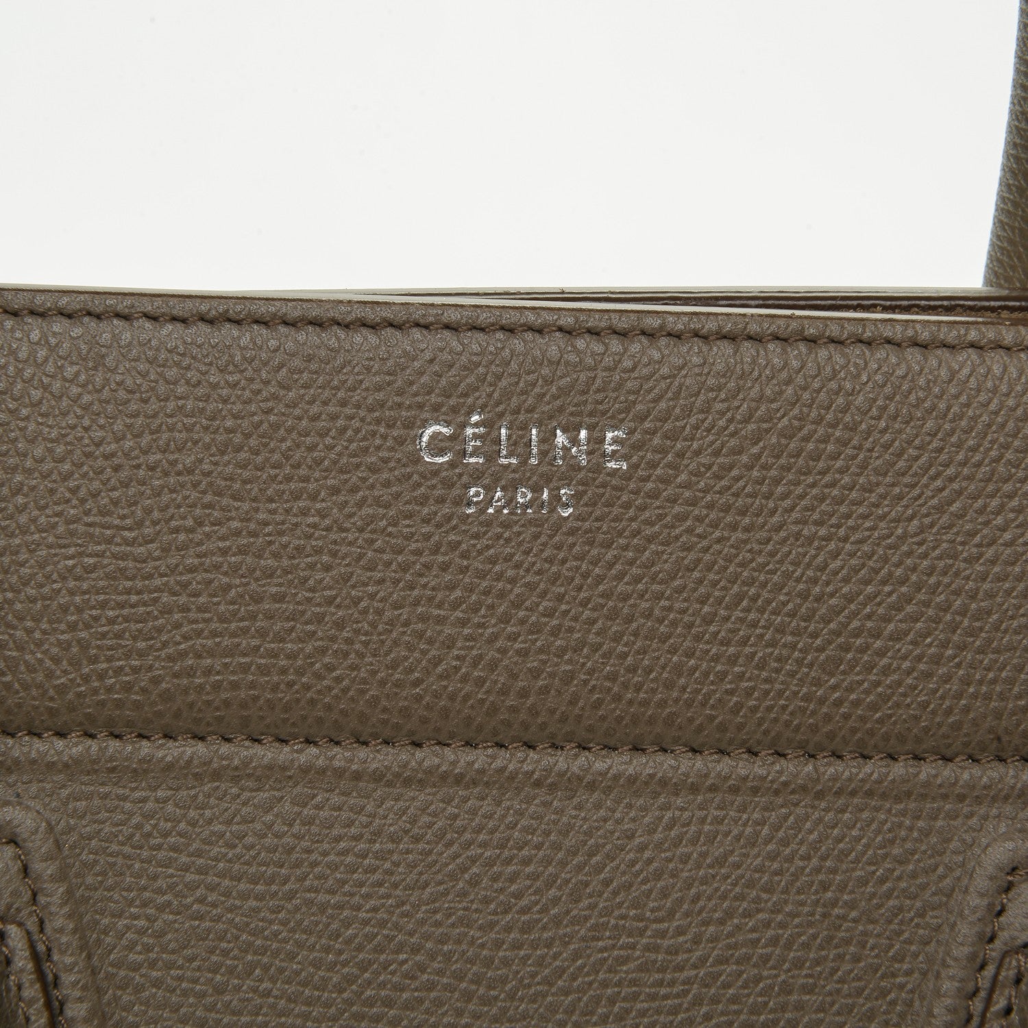 Celine Grained Calfskin Medium Phantom Luggage Taupe 6 of 7