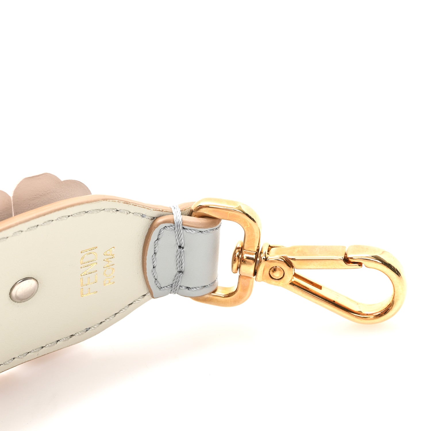 Fendi Calfskin Flowerland Studded Strap You Perla Opale 4 of 5