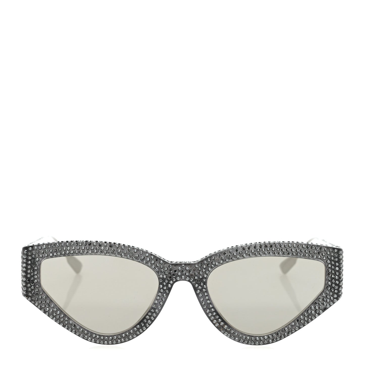 Acetate Crystal CatStyleDior1S Sunglasses Black