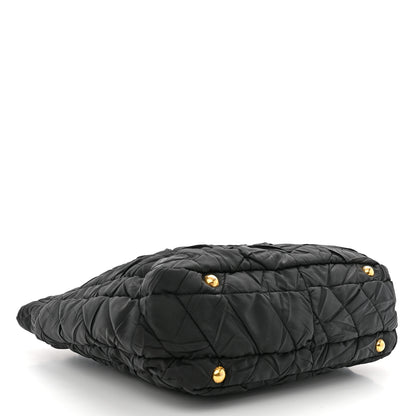Prada Tessuto Nylon Gaufre Tote Black 4 of 12
