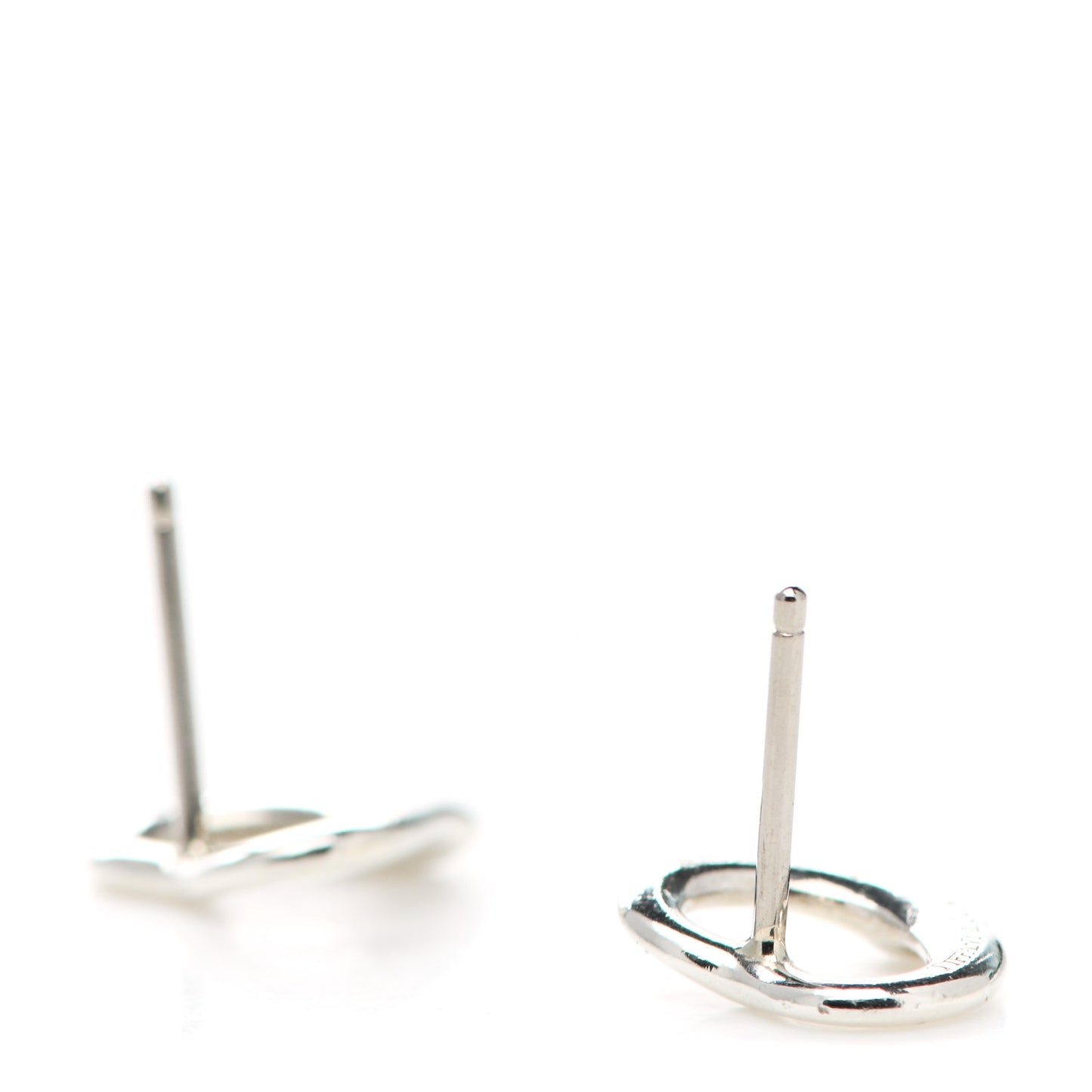 Sterling Silver 11mm Elsa Peretti Open Heart Earrings