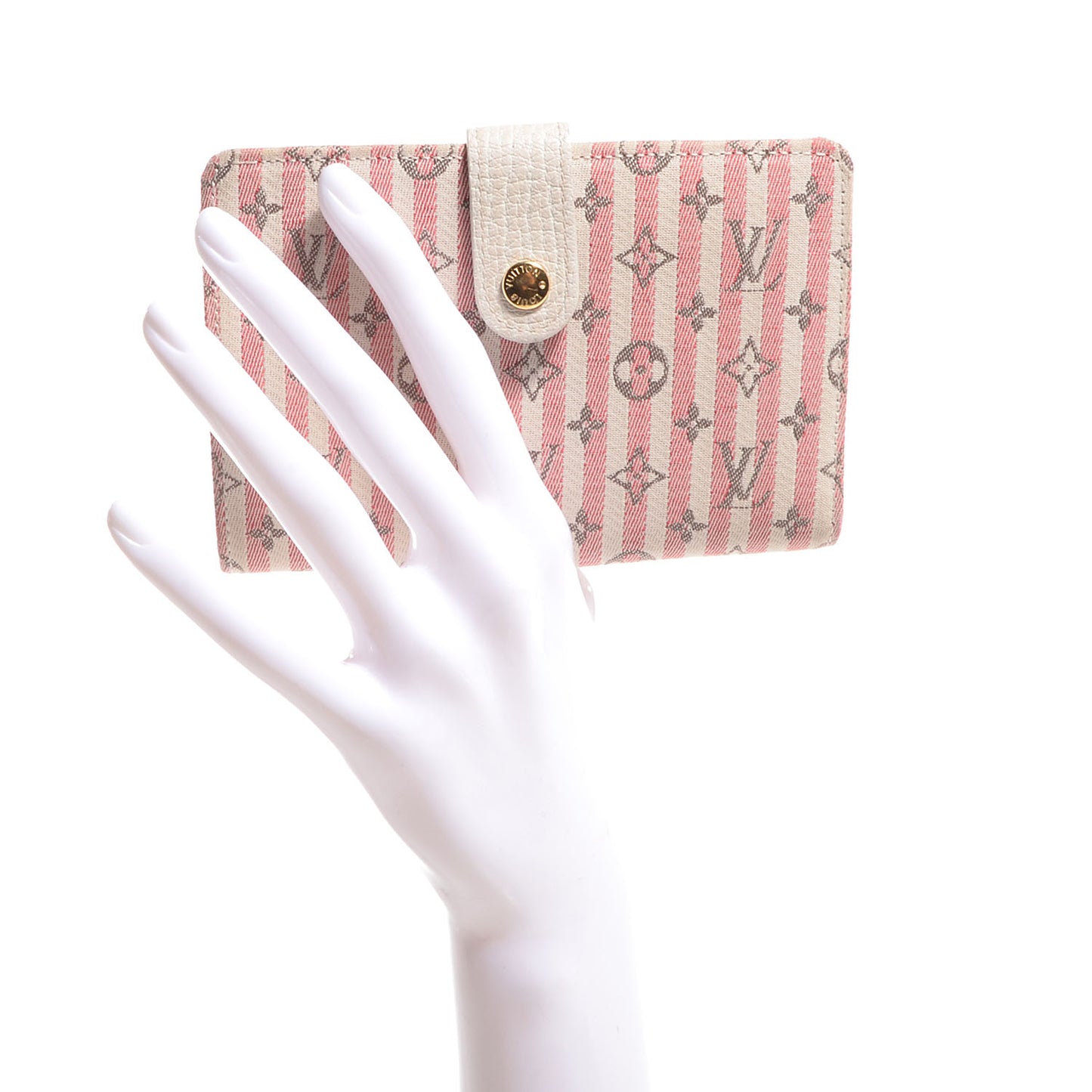 Mini Lin Croisette French Purse Wallet Rouge