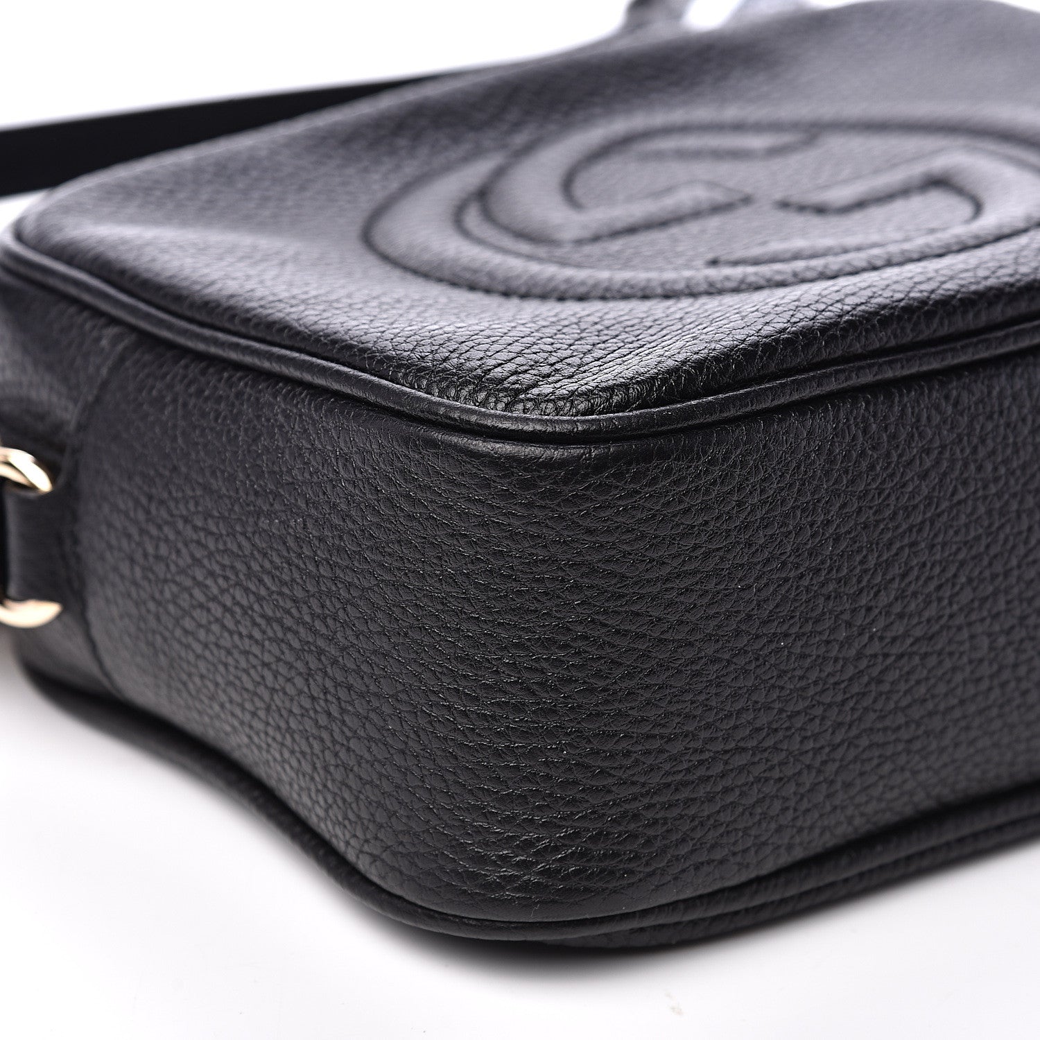 Gucci Pebbled Calfskin Small Soho Disco Bag Black 7 of 8