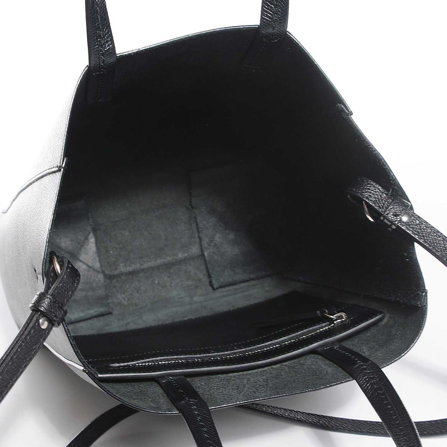 Celine Grained Calfskin Small Vertical Cabas Black 5 of 7