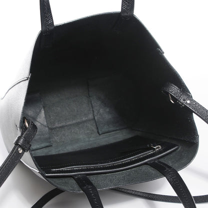 Celine Grained Calfskin Small Vertical Cabas Black 5 of 7