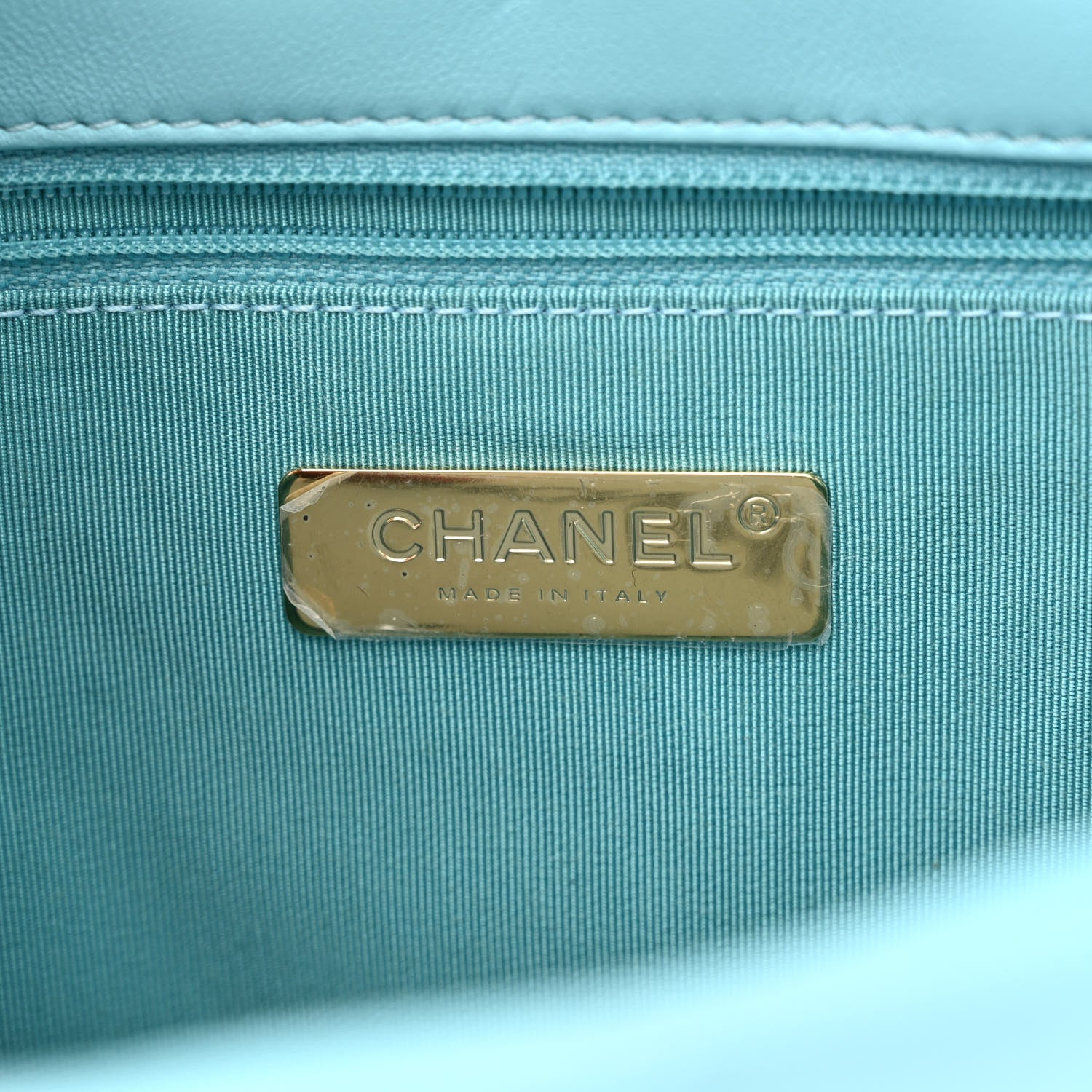 Chanel Lambskin Quilted Medium Chanel 19 Flap Light Blue 6 of 11
