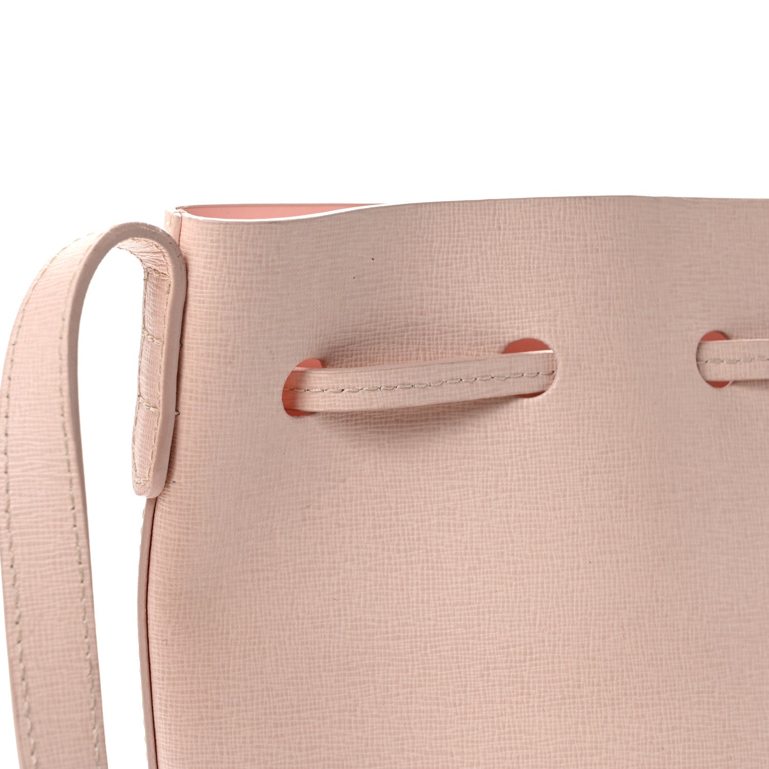 Mansur Gavriel MANSUR GAVRIEL Saffiano Mini Bucket Bag Rosa 12 of 14