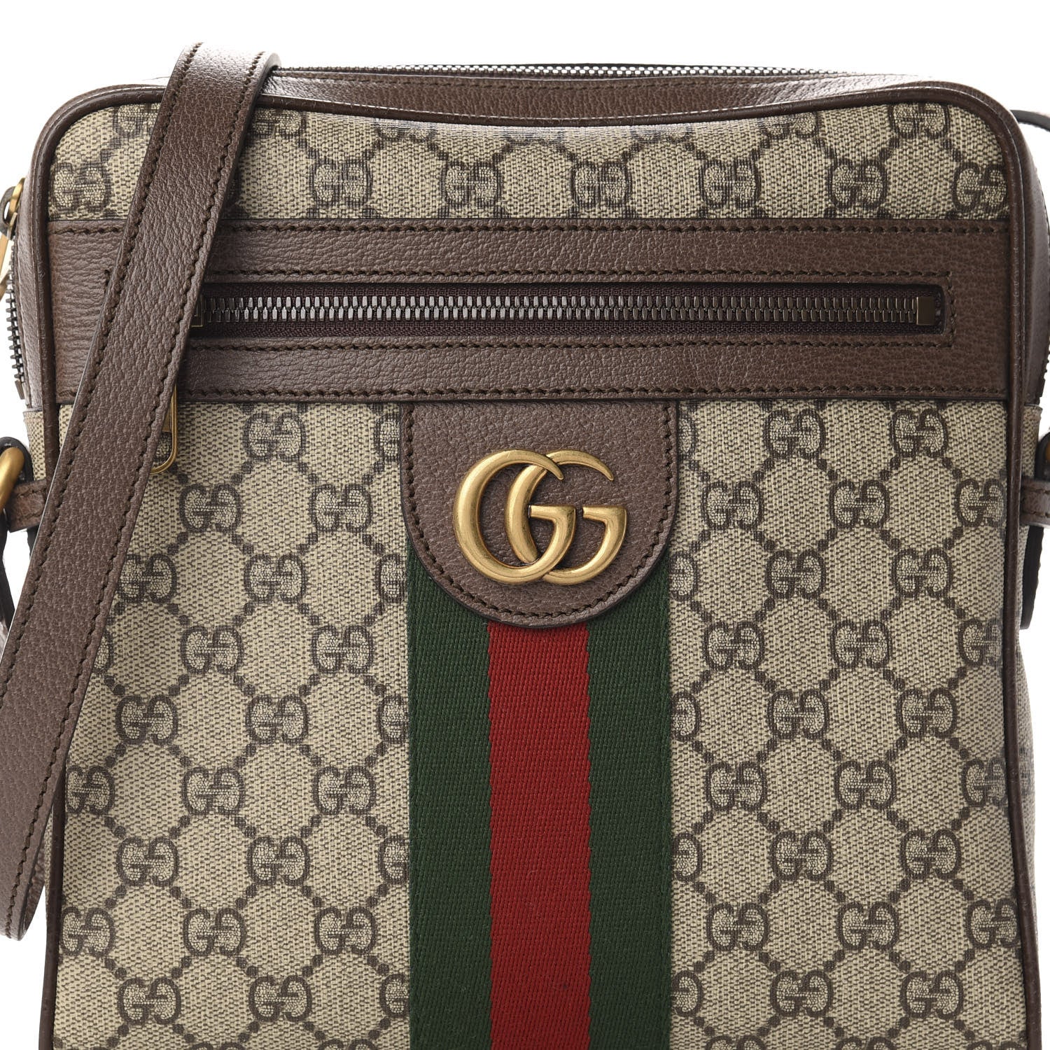 Gucci GG Supreme Monogram Web Small Ophidia Messenger Bag Brown 11 of 11