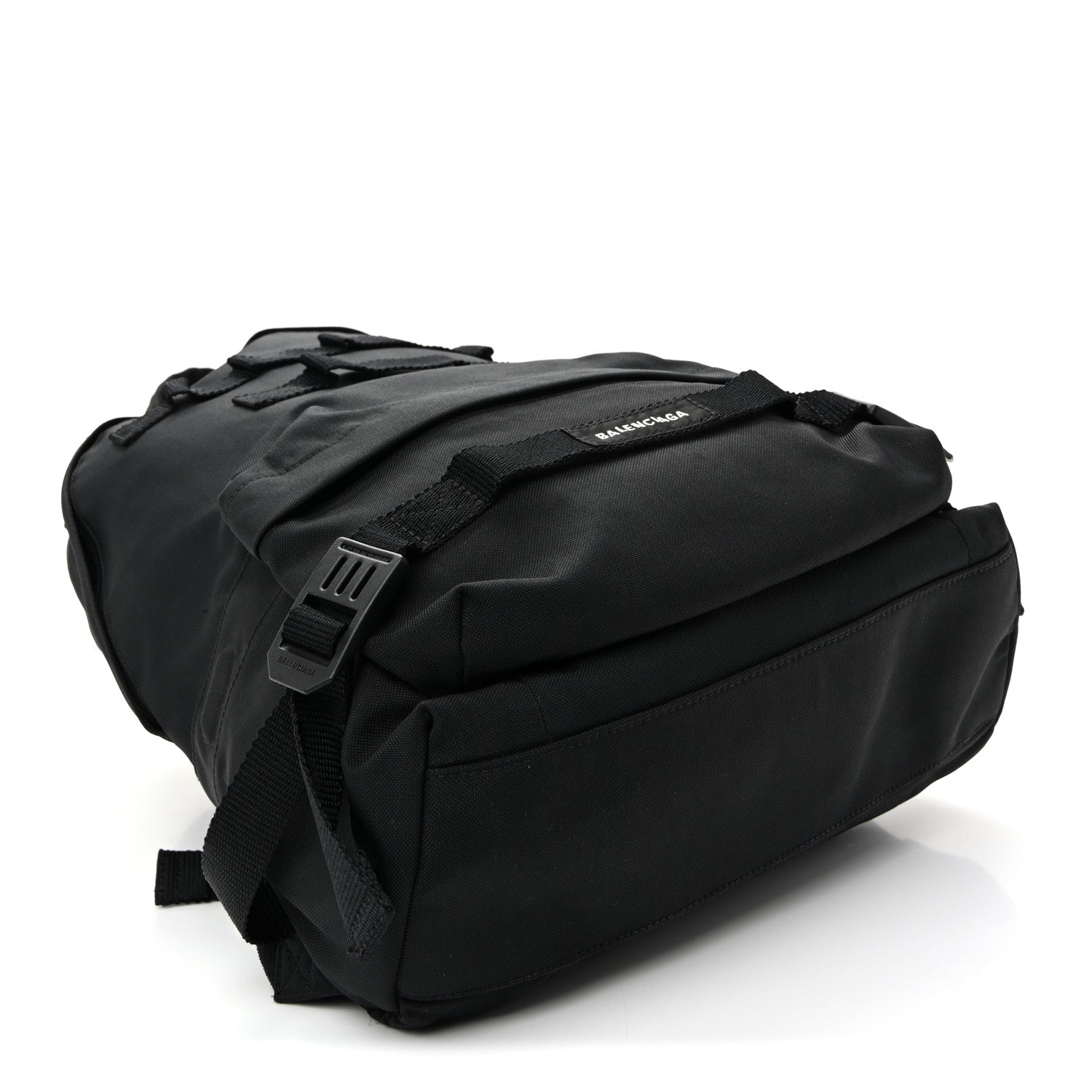 Balenciaga Nylon Logo Embroidered Medium Army Multicarry Backpack Black 4 of 10