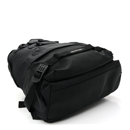 Balenciaga Nylon Logo Embroidered Medium Army Multicarry Backpack Black 4 of 10