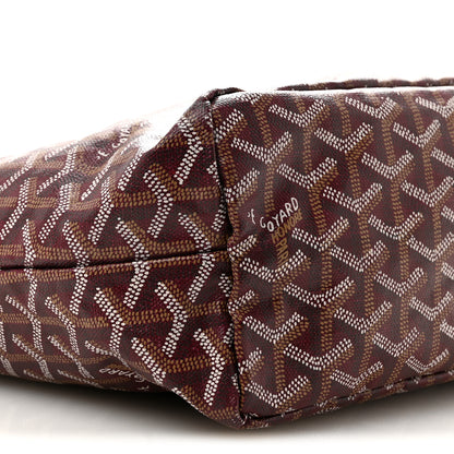 Goyard Goyardine Fidji Zip Hobo Burgundy 9 of 13