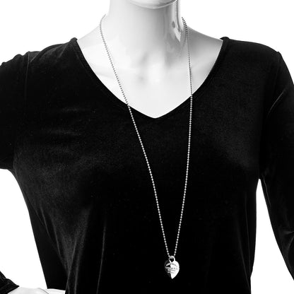 Tiffany Sterling Silver Long Return to Tiffany Heart Pendant Necklace 2 of 4