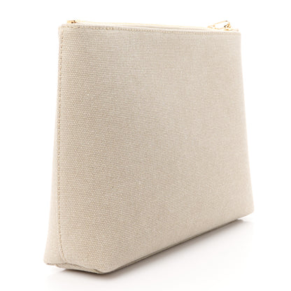 Givenchy Canvas Travel Pouch Pouch Wristlet Army Beige 3 of 10