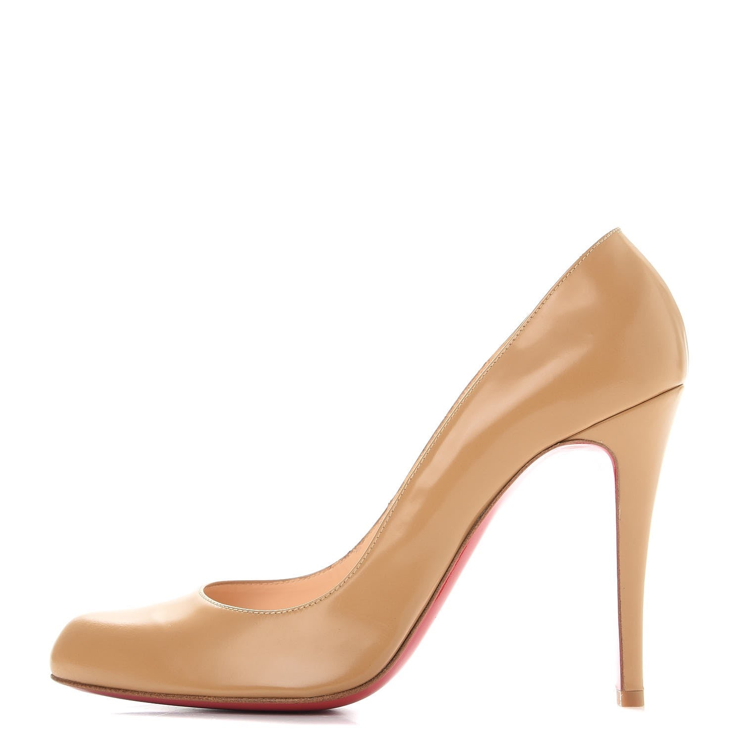 Christian Louboutin Jazz Calfskin Decollete 868 100 Pumps 39.5 Beige 1 of 10