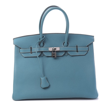 Hermes Togo Birkin 35 Blue Jean 1 of 10