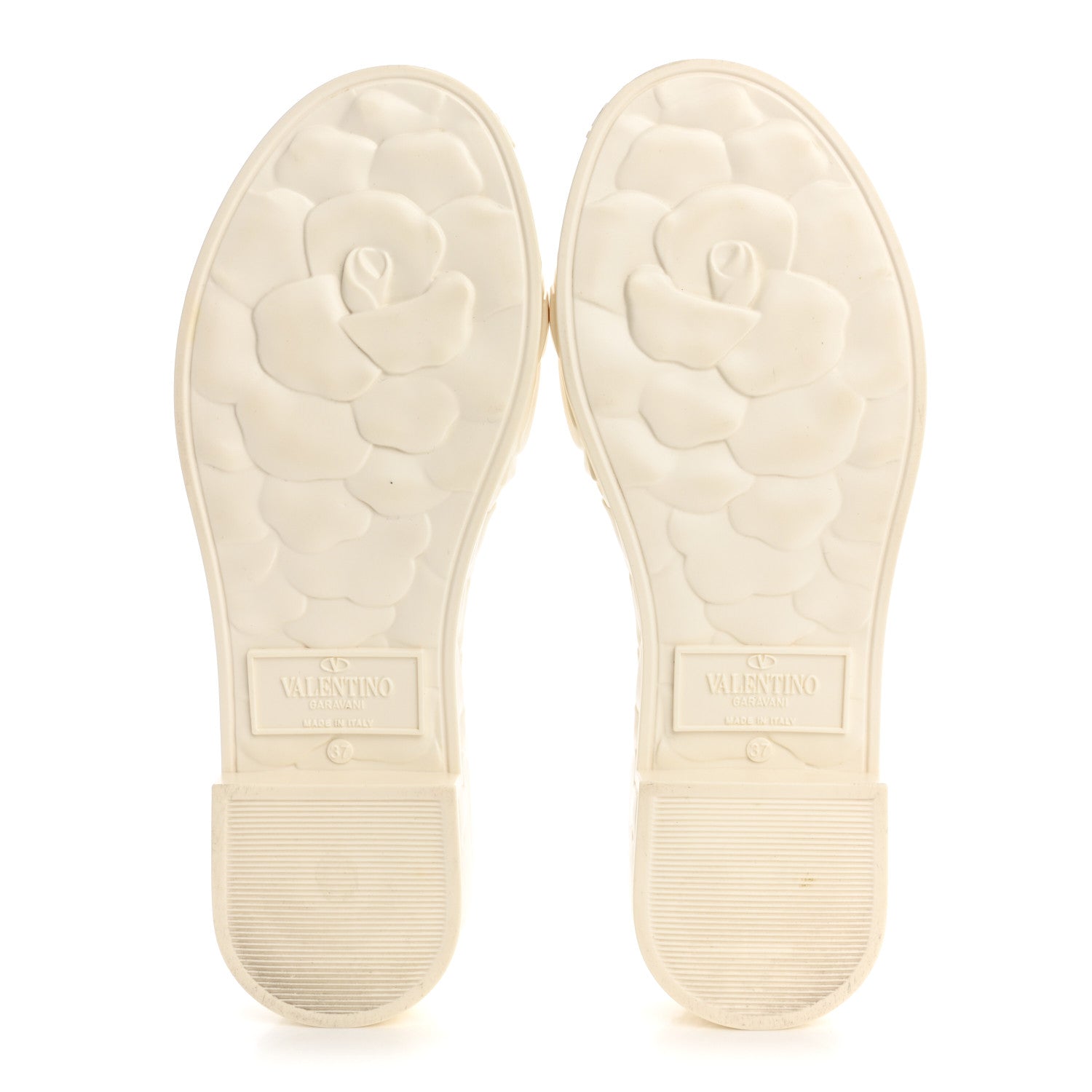 Valentino Garavani Rubber Atelier 03 Rose Edition 25/40mm Platform Slide Sandals 37 Avorio 6 of 10