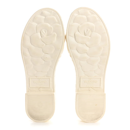 Valentino Garavani Rubber Atelier 03 Rose Edition 25/40mm Platform Slide Sandals 37 Avorio 6 of 10
