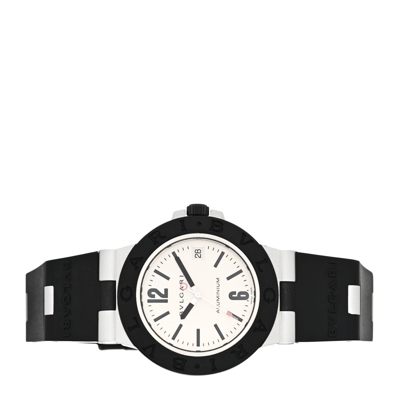 Bulgari Aluminum Rubber 38mm Diagono Automatic Watch 2 of 4