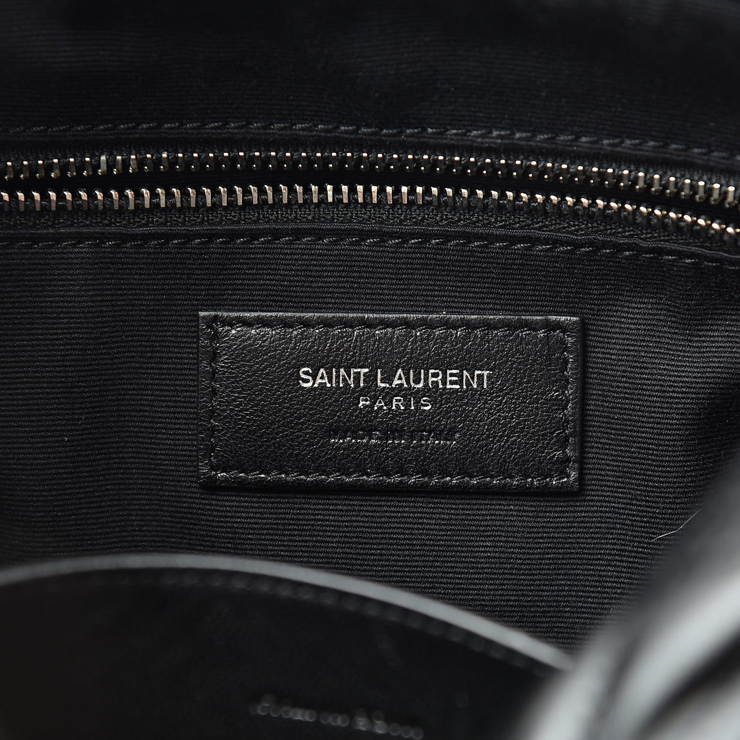 Calfskin Y Quilted Monogram Small Loulou Bowling Bag Black