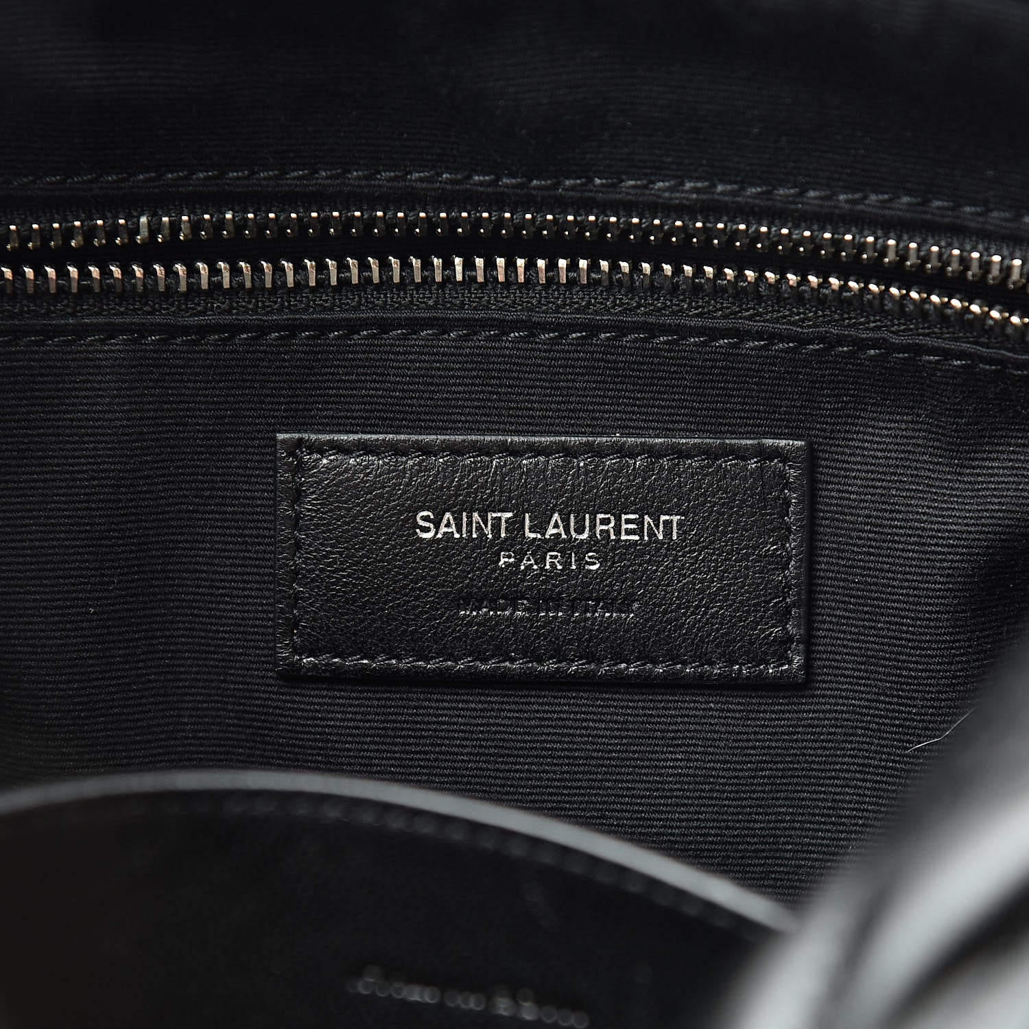 Saint Laurent Calfskin Y Quilted Monogram Small Loulou Bowling Bag Black 6 of 11