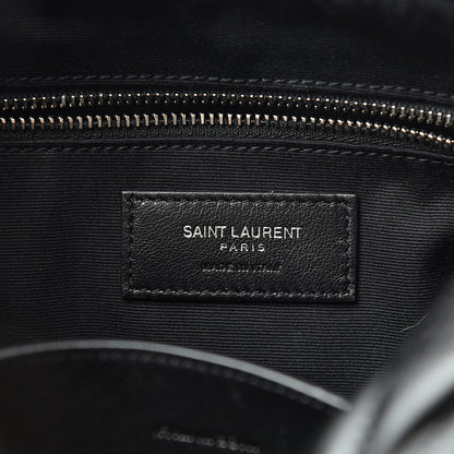 Saint Laurent Calfskin Y Quilted Monogram Small Loulou Bowling Bag Black 6 of 11