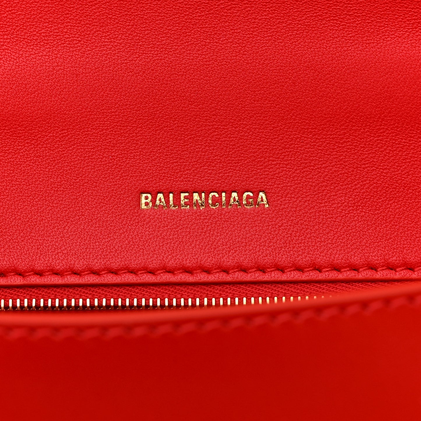Shiny Box Calfskin Small Hourglass Top Handle Bag Bright Red